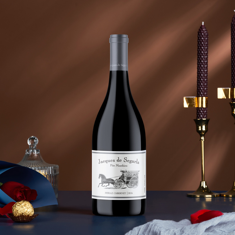 银马车西拉赤霞珠红葡萄酒(勃艮第瓶）
