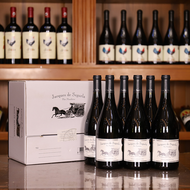 银马车西拉赤霞珠红葡萄酒(勃艮第瓶）